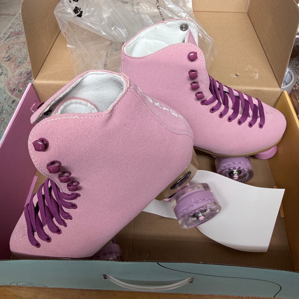 Foxy Women’s Roller Skates in Pink Fizz Size 9 New, minor callout - Picture 9 of 10